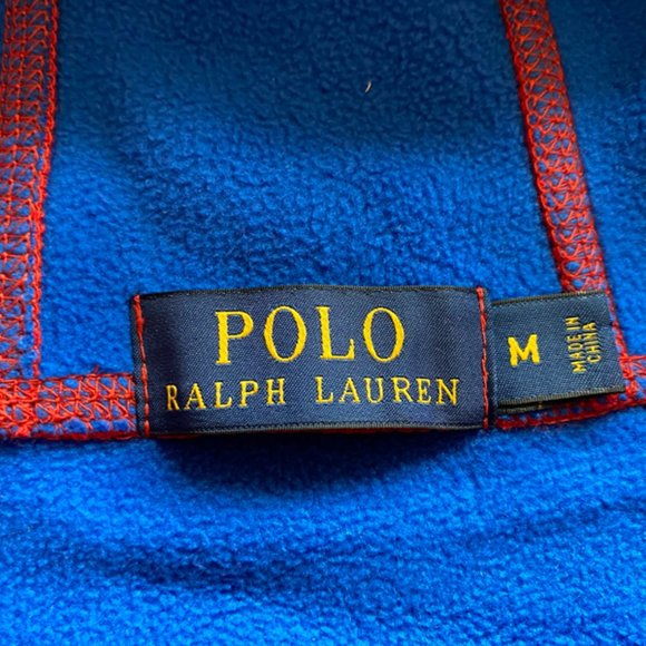 Polo Ralph Lauren Men's New Red Interlock Micro Fleece SKI 67 Jacket Size Medium - Picture 3 of 16